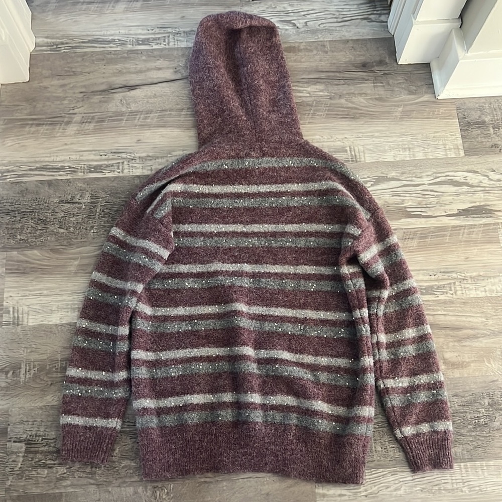 Nine West Hooded Shine Sweater size S - Picture 2 of 6